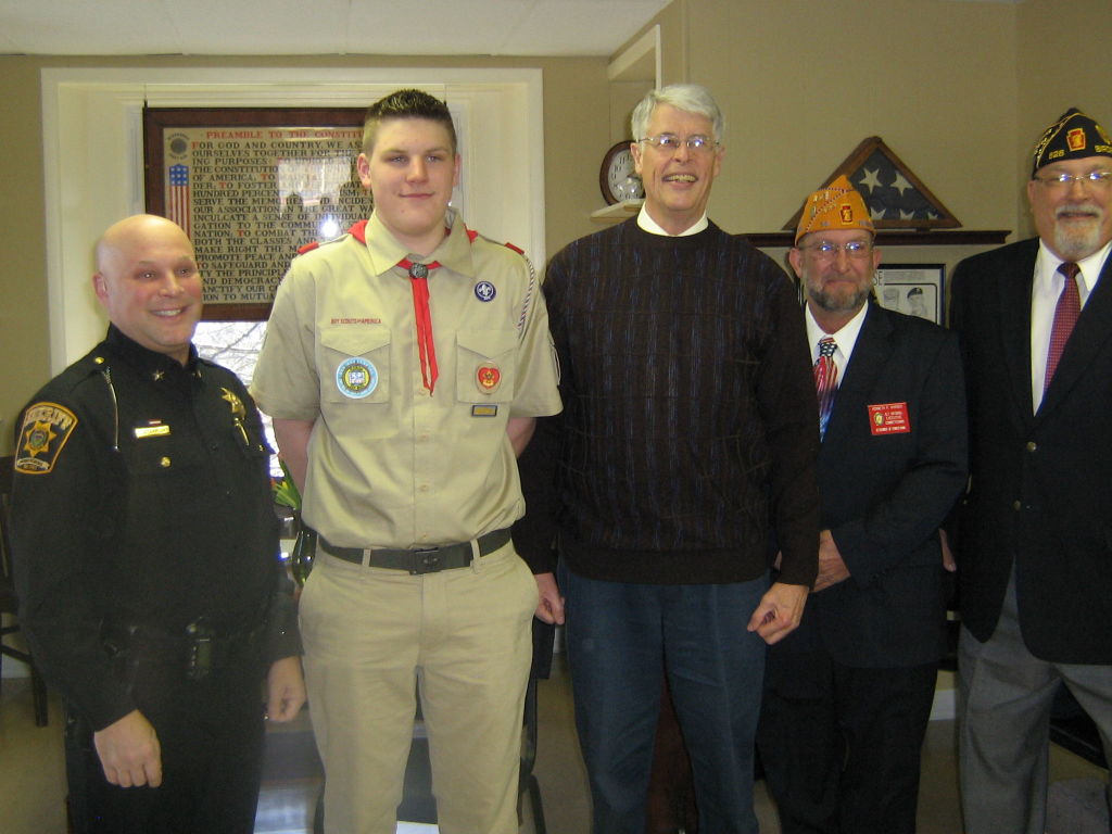 Post 626 honors Eagle Scout Candidate