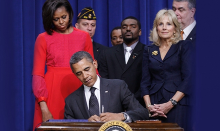 Obama signs Legion backed jobs bill for veterans